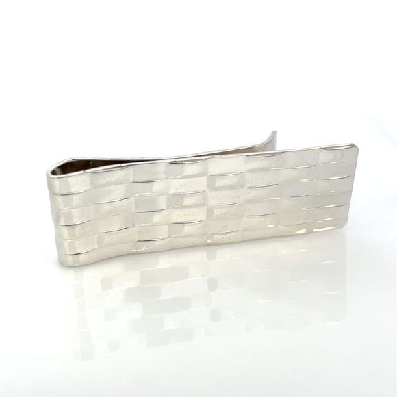 Tiffany & Co Weave Money Clip Sterling Silver 16.6 Grams Estate TIF892 - Picture 9 of 13